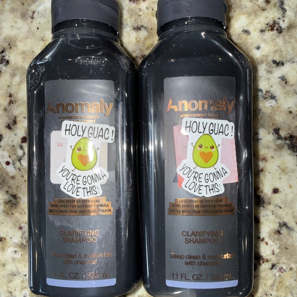 X2 Anomaly Vegan Eucalyptus Clarifying Charcoal Shampoo Deep Clean 11oz Ea 5587